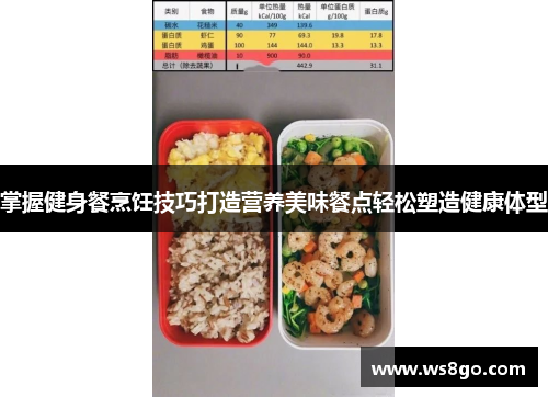 掌握健身餐烹饪技巧打造营养美味餐点轻松塑造健康体型